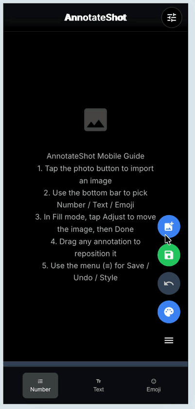 수정된 모바일 인터페이스와 Fit 모드 작동 영상